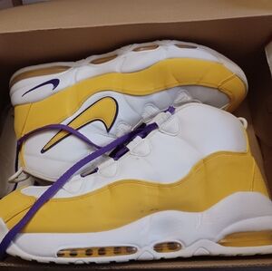 Nike Air Max Uptempo 95 Los Angeles Lakers Size 13